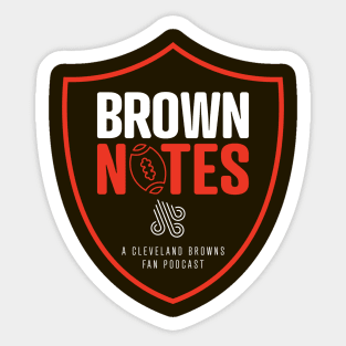 Brown Notes Podcast Sticker